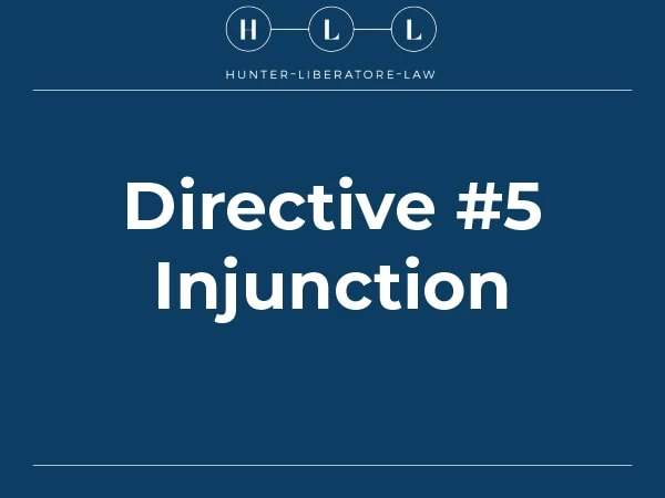 Directive #5 Injunction